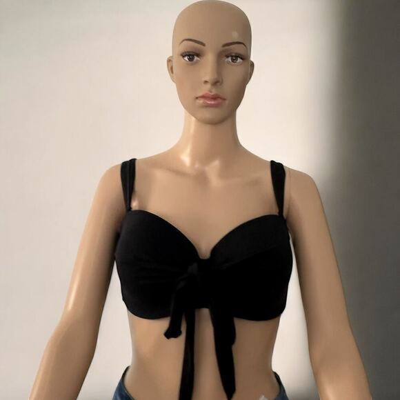 NWOT Coco Reef Black Five Way Bra Sized Underwire Bikini Top (32/34 DD) - Picture 5 of 16